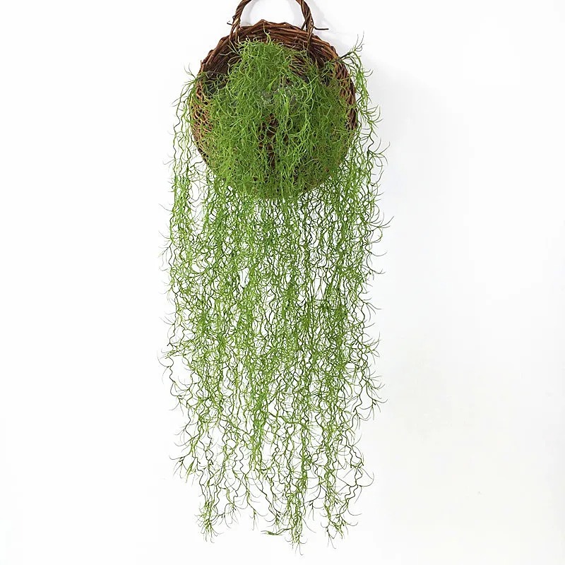 Rattan Plant Basket - 1/3/5pcs Tanaman Rumput Hijau Air, Tanaman