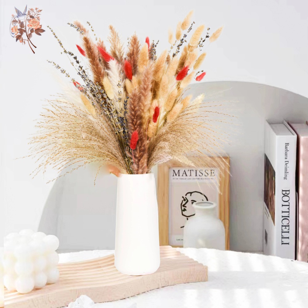 Buket Bunga Kering Alami Pampa - Pampas Grass Decor ulasan dan harga