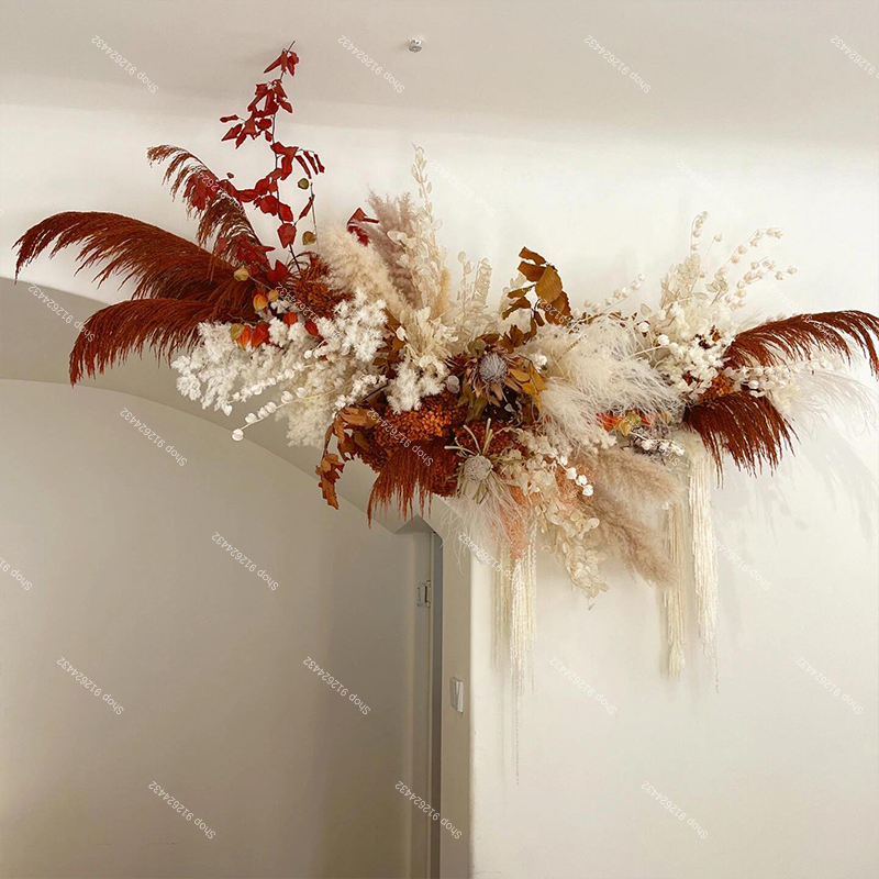 Rumput Pampas, Bunga Mawar Bua - Pampas Grass Decor ulasan dan harga
