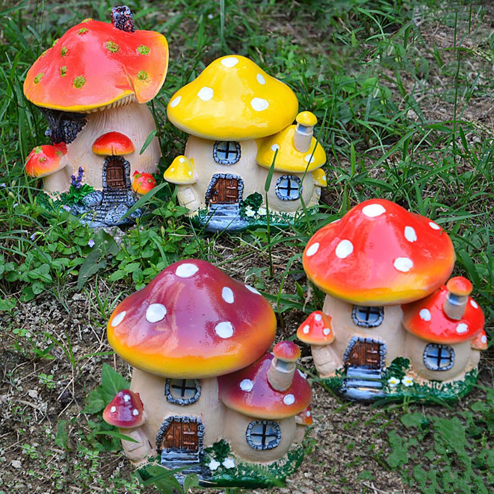 Miniatur Rumah Jamur Resin Per - Home Decor Za ulasan dan harga