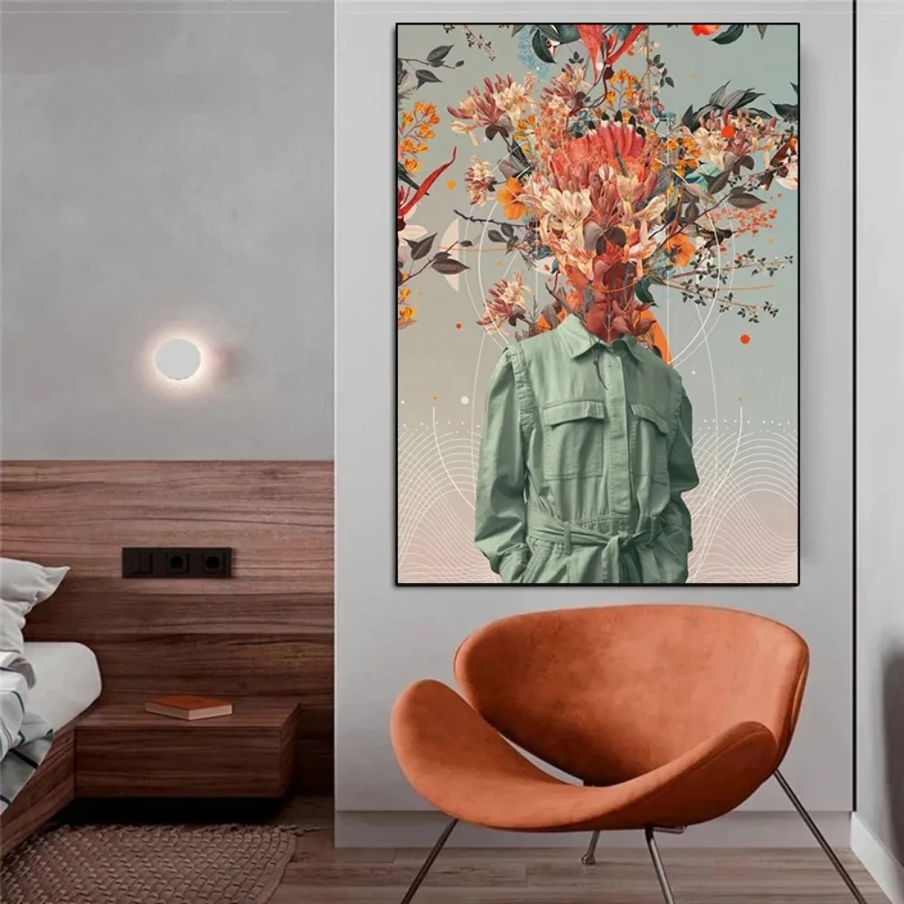 Poster dan Cetakan Wajah Bunga - Home Decor Magazine ulasan dan harga