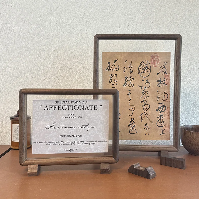 Bingkai Foto Magnetik Dua Sisi - Bamboo Photo Frame ulasan dan harga