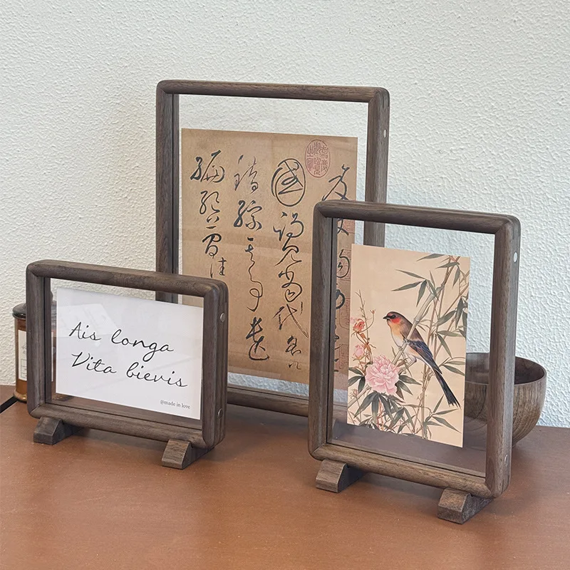 Bingkai Foto Magnetik Dua Sisi - Bamboo Photo Frame ulasan dan harga