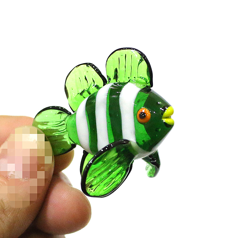 Murano Kaca Ikan Badut Ornamen - Home Decor Za ulasan dan harga