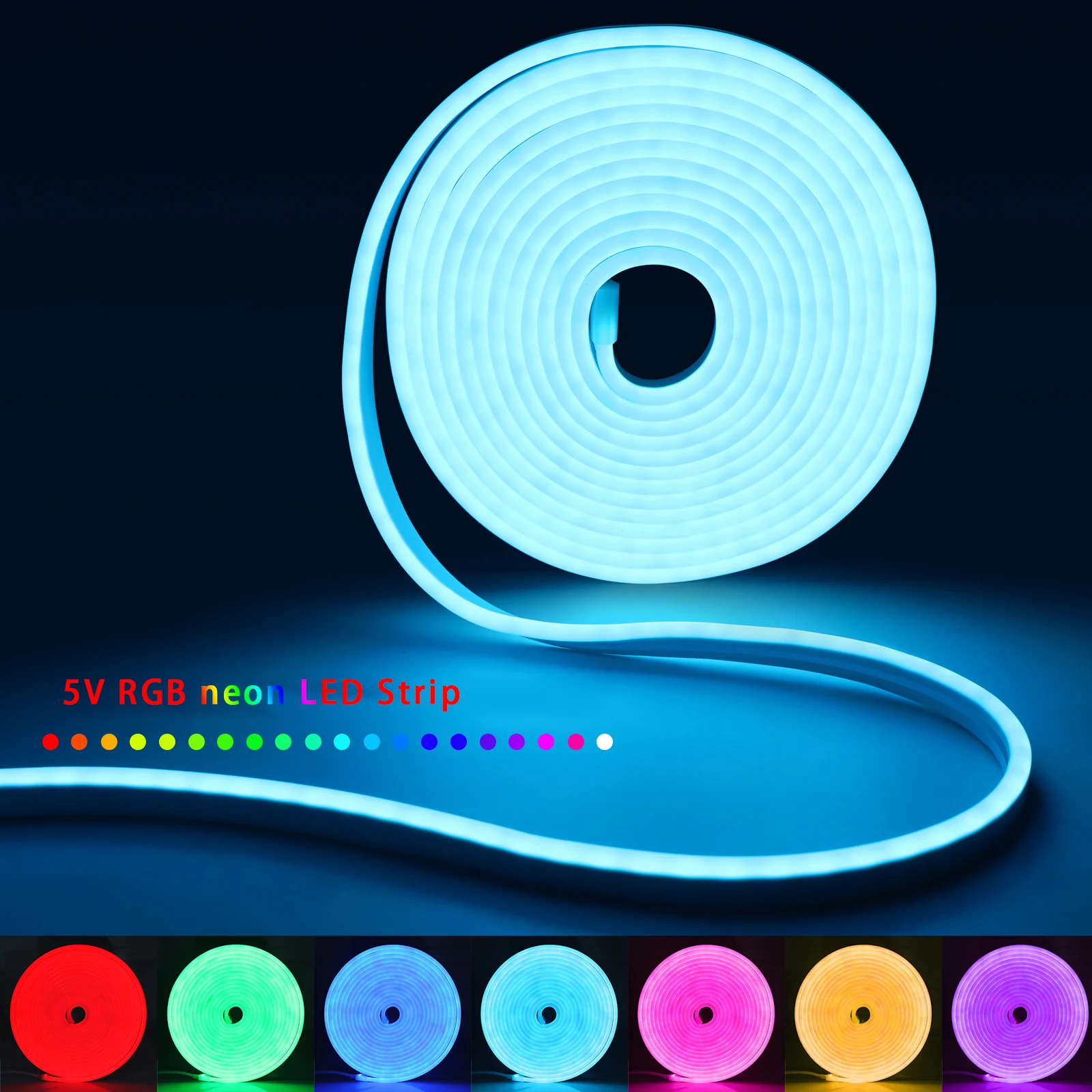 Lampu Strip LED Neon RGB 1-5m  - Home Decor Free App ulasan dan harga
